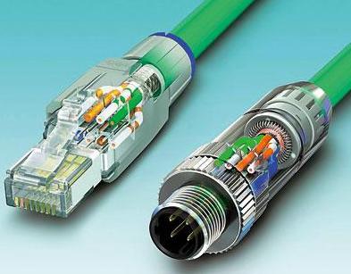 圖3 按入電纜芯、剪斷，且蓋好防護(hù)蓋：無(wú)論是RJ45還是M12連接器，它們都能夠?qū)崿F(xiàn)快速且可靠的安裝