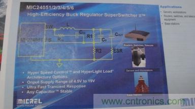 Micrel支持任意輸出電容的6A,9A和12A DC-DC轉(zhuǎn)換器MIC2405x