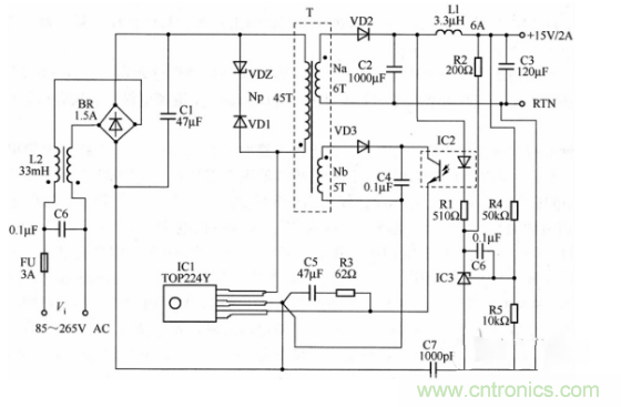 六款簡單的開關電源電路設計，內附原理圖詳解